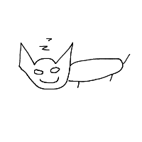 sleeping cat drawing by guest-bsdsfe4l6 in Artbitrator
