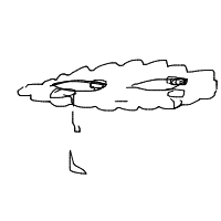 cloud with face drawing by ikari in Artbitrator