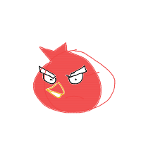 angry bird drawing by pipay in Artbitrator