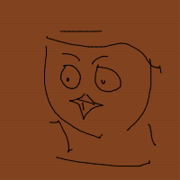 confused owl drawing by pipay in Artbitrator