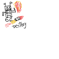 robot apocalypse drawing by jhunguchuku in Artbitrator