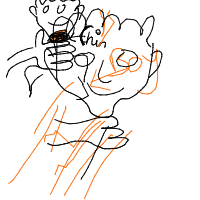 hand on chin drawing by jhunguchuku in Artbitrator