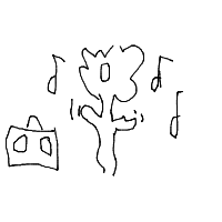 flower dancing drawing by guest-s2qwsq94b in Artbitrator