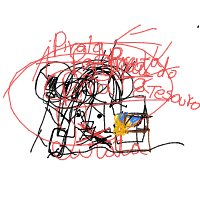 pirate finding treasure drawing by mirela_base in Artbitrator