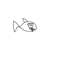 grumpy fish drawing by bananat in Artbitrator