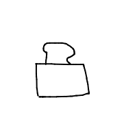 bread in toaster ejecting drawing by guest-url17r9x5 in Artbitrator