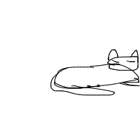 sleeping cat drawing by guest-fjwlgwtbq in Artbitrator