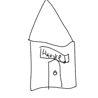 haunted house drawing by guest-lwq42uf9q in Artbitrator