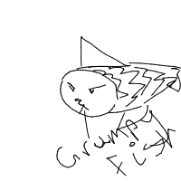 grumpy fish drawing by ol3f in Artbitrator