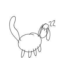 sleepy dog drawing by guest-n1qqbzher in Artbitrator