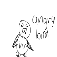 angry bird drawing by guest-1zozg2bfp in Artbitrator