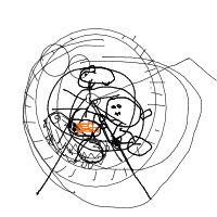 hamster on wheel drawing by kosidil735 in Artbitrator