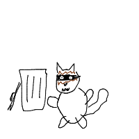 raccoon trash panda drawing by kosidil735 in Artbitrator