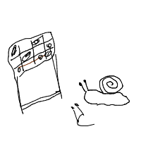 snail racing drawing by kosidil735 in Artbitrator
