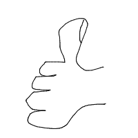 thumbs up drawing by kosidil735 in Artbitrator