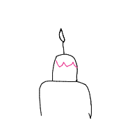 birthday cake drawing by kosidil735 in Artbitrator