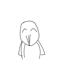 excited penguin drawing by ol3f in Artbitrator