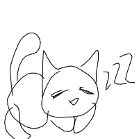 sleeping cat drawing by guest-f28uok5aq in Artbitrator