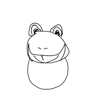 happy frog drawing by ol3f in Artbitrator