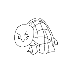 shy turtle drawing by ol3f in Artbitrator