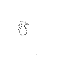 penguin with a hat drawing by guest-h5bcx9460 in Artbitrator