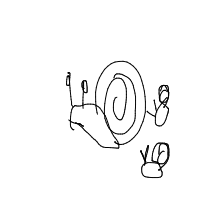 snail racing drawing by guest-yc9tom7k0 in Artbitrator
