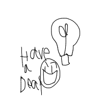 light bulb moment drawing by guest-yc9tom7k0 in Artbitrator