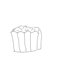 popcorn popping drawing by panther in Artbitrator