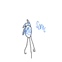 sonic drawing by guest-8waehyrl6 in Artbitrator