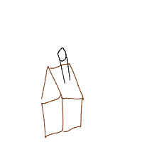 house with chimney drawing by nimbu2000 in Artbitrator