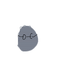 rock with sunglasses drawing by jojoieeee in Artbitrator