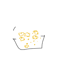 popcorn popping drawing by jojoieeee in Artbitrator