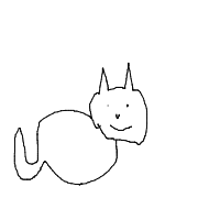 sleeping cat drawing by hhohohoh in Artbitrator
