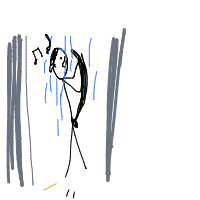 singing in shower drawing by guest-1gi28u58d in Artbitrator