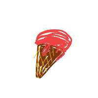 ice cream cone drawing by guest-9f7kl6bz3 in Artbitrator