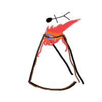 volcano sacrifice drawing by guest-9f7kl6bz3 in Artbitrator
