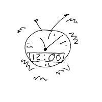 alarm clock ringing drawing by guest-m4uie9ert in Artbitrator