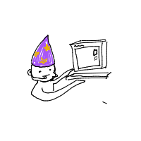 wizard tech support drawing by guest-m4uie9ert in Artbitrator