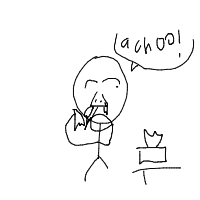 sneezing drawing by guest-032476x3b in Artbitrator