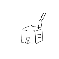 house with chimney drawing by guest-jkshg8aph in Artbitrator