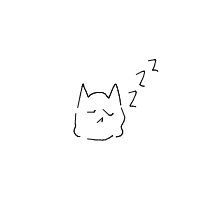 sleeping cat drawing by ilovej69 in Artbitrator