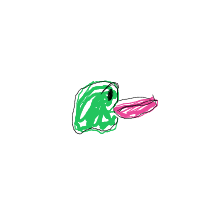 happy frog drawing by ilovej69 in Artbitrator