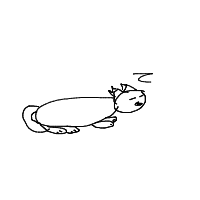 sleeping cat drawing by guest-vyhdk9nwz in Artbitrator