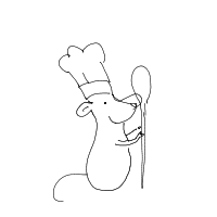 chef on fire drawing by akiru in Artbitrator