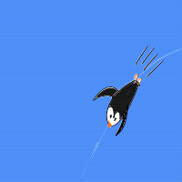 penguin sliding drawing by guest-l5vjek11f in Artbitrator