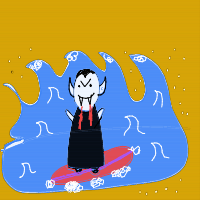 vampire at beach drawing by guest-wlcoidvrx in Artbitrator