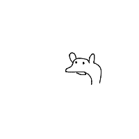 grumpy dog drawing by h-227 in Artbitrator