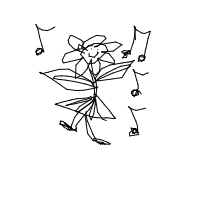 flower dancing drawing by guest-0yy7v4k0w in Artbitrator