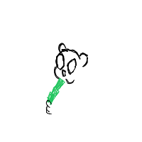 panda eating bamboo drawing by guest-gsrvzfu1d in Artbitrator