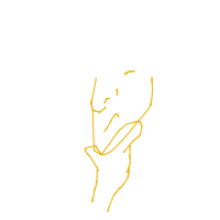 hand on chin drawing by tiwini in Artbitrator